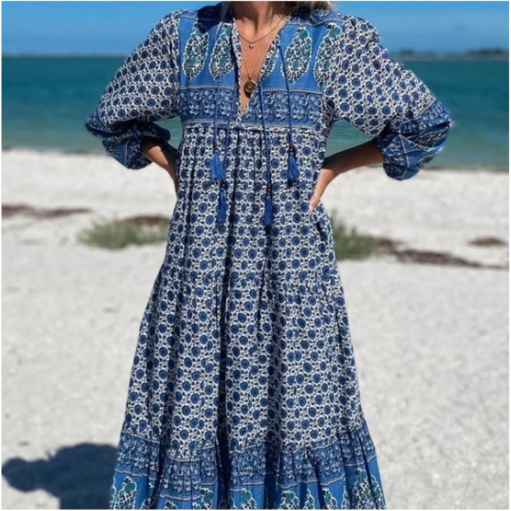 Tuckernuck - Indigo Heirloom Dress by Emerson Fry (M)